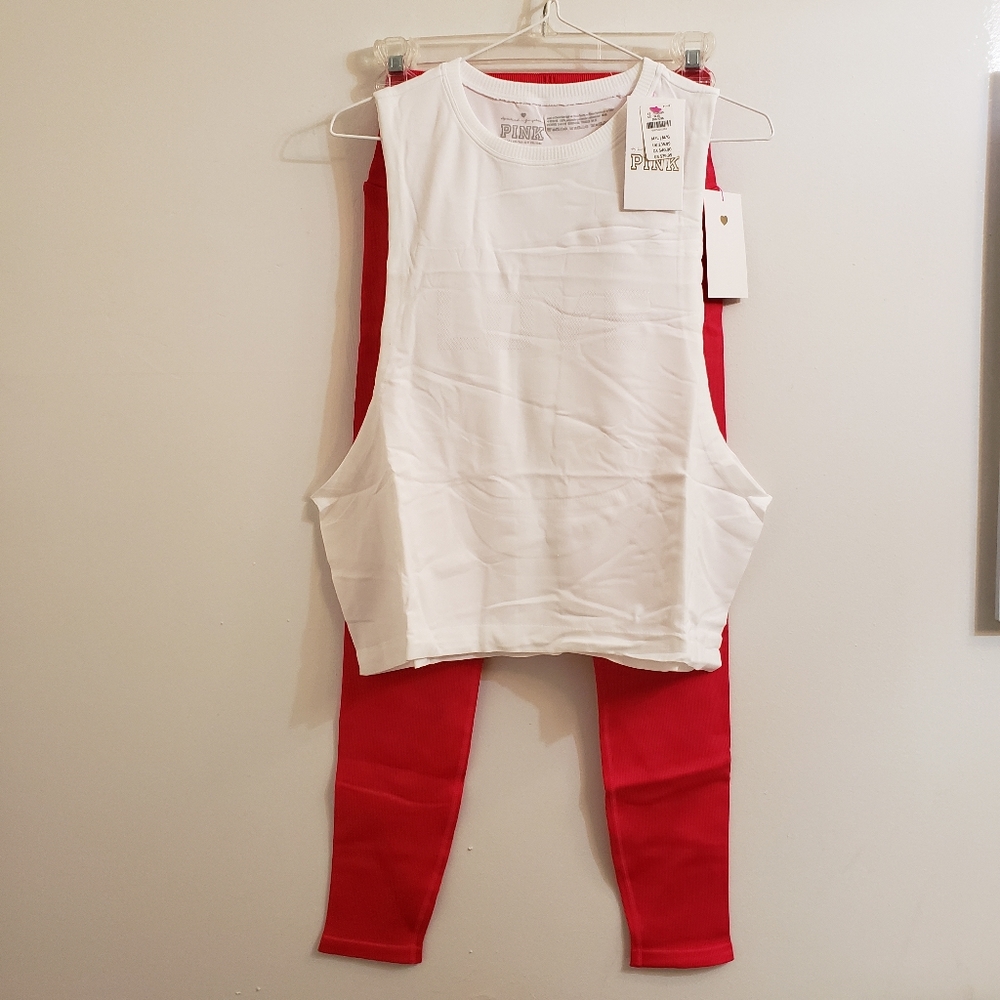 Spiritual Gangster VS Pink collab set leggings M/L